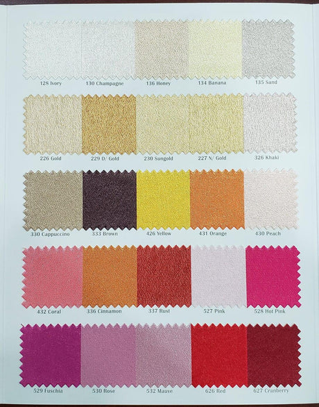 Crepe Back Satin Korea Quality Polyester Fabric - Textured Crepe Satin, 58/60" Width, Yards & Bolts
