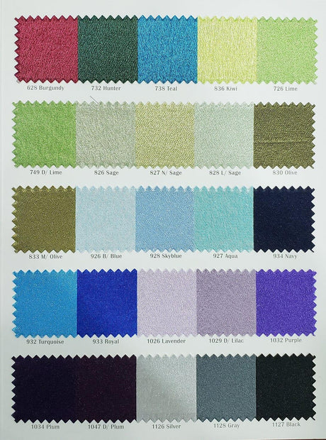 Crepe Back Satin Korea Quality Polyester Fabric - Textured Crepe Satin, 58/60" Width, Yards & Bolts