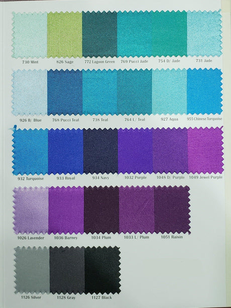 Stretch Charmeuse Satin Fabric - 96% Polyester 4% Spandex, Solid, 58/60" Width (Yards, Bolts, Sample Swatches)