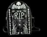 Glow in the Dark Tombstone - Mini Vinyl Backpack