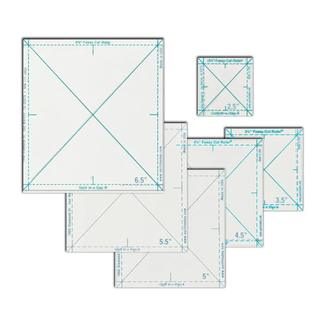 Quilting Ruler Acrylic Complete Fussy Cut Ruler Set