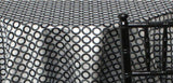 Contempo Jacquard 100 Percent Polyester Fabric - Metallic Circle Pattern, 58/60" Width, Gold, Silver (1 Yard)