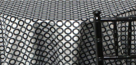 Contempo Jacquard 100 Percent Polyester Fabric - Metallic Circle Pattern, 58/60" Width, Gold, Silver (1 Yard)
