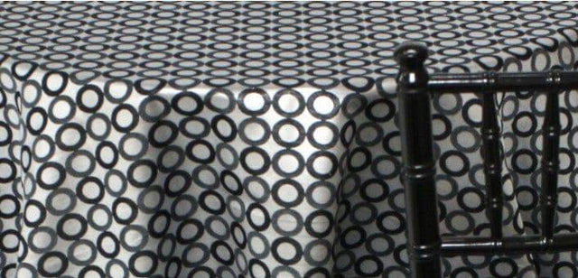 Contempo Jacquard 100 Percent Polyester Fabric - Metallic Circle Pattern, 58/60" Width, Gold, Silver (1 Yard)