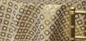 Contempo Jacquard 100 Percent Polyester Fabric - Metallic Circle Pattern, 58/60" Width, Gold, Silver (1 Yard)