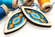 Bargello Embroidery Eucalypt Earrings Kit