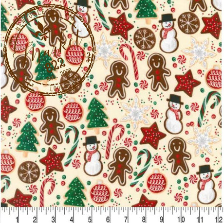 Quilting Cotton Cookies Party Christmas Fabric