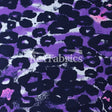 Cool Cat Nylon Spandex Fabric - Purple/Black Leopard Print, 58/60" Width (1 Yard)
