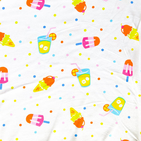 Cotton Knit Cool Treats and Polka Dots Fabric