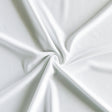 White Cooling Polyester Lycra Pique Mesh Fabric