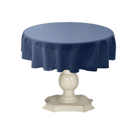Tablecloth Dull Bridal Satin Fabric - 36" Round, Solid Color (1 Piece)