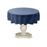 Tablecloth Dull Bridal Satin Fabric - Solid Color, 45" Round (1 Piece)