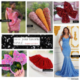 Stretch Sequin Velvet Black