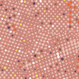 Cotton Block Print Dots Fabric Coral 44/45" Per Yard
