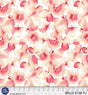 Cotton Wideback Fabric Coral Peach Floral Butterfly Belle 108"