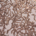 Coral Reef Stretch Mesh Sequin Fabric - Embroidered Stretch Mesh Sequin, 2-Way Stretch, 58/60" Cut Width, 48/50" Usable Width (1 Yard)
