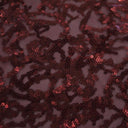 Stretch Mesh Sequin Fabric Coral Reef