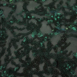 Stretch Mesh Sequin Fabric Coral Reef