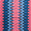 Swim Knit Coral and Navy Vertical Zig Zag 20" Remnant