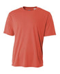 A4 NB3142 Youth Cooling Performance Crew Micro Poly Interlock Fabric - Coral, 4.0 Ounce, 44+ UPF (1 Piece)