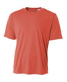 A4 NB3142 Youth Cooling Performance Crew Micro Poly Interlock Fabric - Coral, 4.0 Ounce, 44+ UPF (1 Piece)