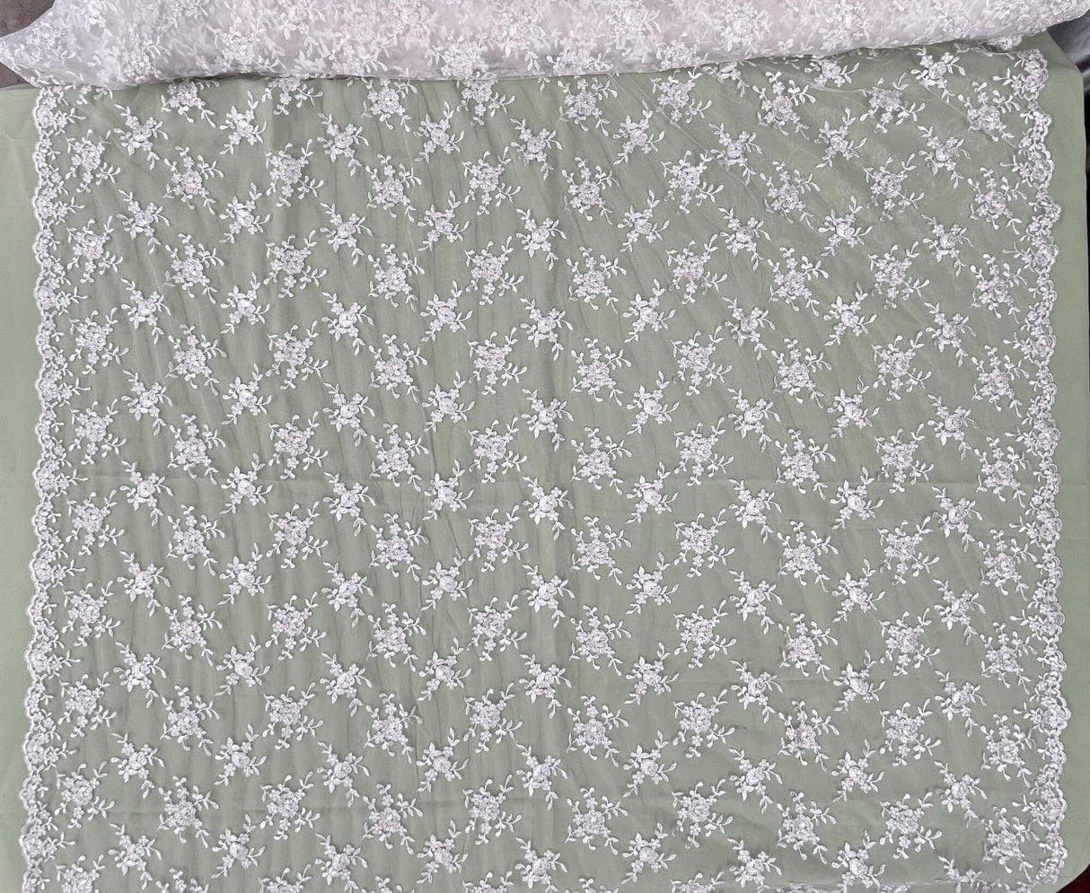 Corded Bridal Lace Fabric