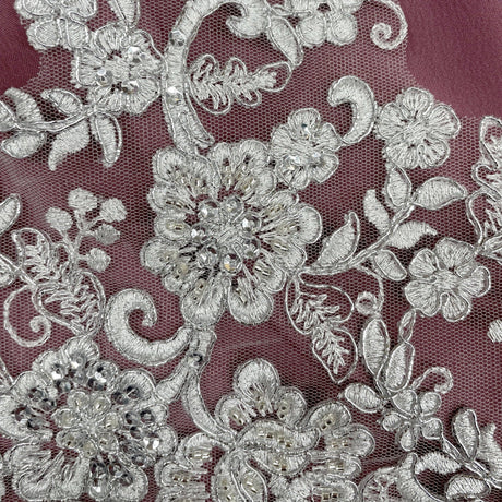 Beaded Corded Lace Trimming