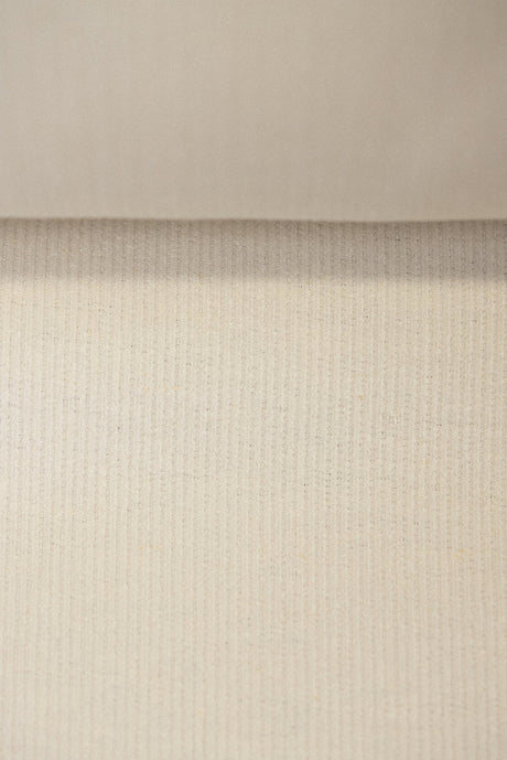 1 Yard Off-White Linen Cotton Blend Corduroy Durable Apparel Fabric 57" Width