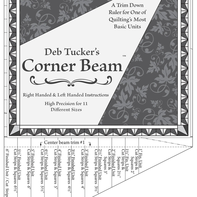 Acrylic Quilting Template Corner Beam
