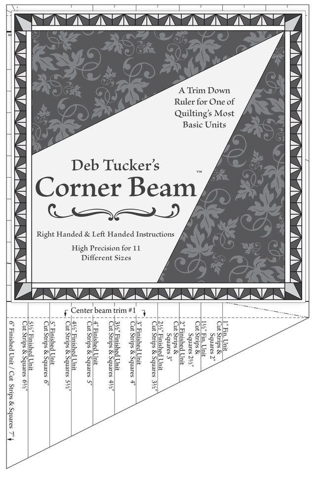 Acrylic Quilting Template Corner Beam