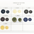 Corozo Suit Buttons - Corozo Fabric, Beige, Black, Brown, Green, Grey, Navy, White, Ligne 24, Ligne 32