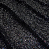 Cosmic GLOW Nylon Spandex Sequin Fabric - Embroidered Holographic Micro Sequins, 51/52" Width (1 Yard)