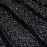 Cosmic GLOW Nylon Spandex Sequin Fabric - Embroidered Holographic Micro Sequins, 51/52" Width, 4-Way Stretch (1 Yard)