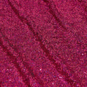 Cosmic GLOW Nylon Spandex Sequin Fabric - Embroidered Holographic Micro Sequins, 51/52" Width (1 Yard)