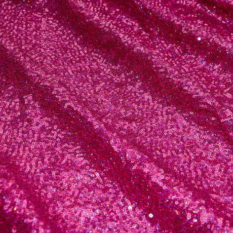 Cosmic GLOW Nylon Spandex Sequin Fabric - Embroidered Holographic Micro Sequins, 51/52" Width (1 Yard)
