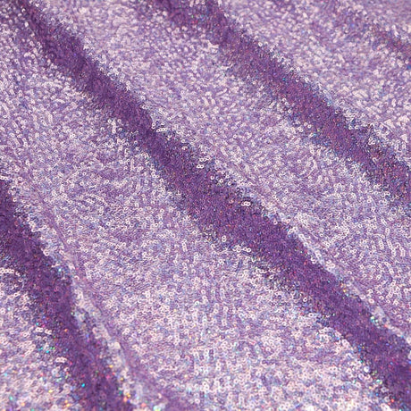Cosmic GLOW Nylon Spandex Sequin Fabric - Embroidered Holographic Micro Sequins, 51/52" Width (1 Yard)