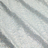 Cosmic GLOW Nylon Spandex Sequin Fabric - Embroidered Holographic Micro Sequins, 51/52" Width, 4-Way Stretch (1 Yard)