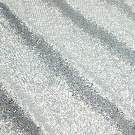 Cosmic GLOW Nylon Spandex Sequin Fabric - Embroidered Holographic Micro Sequins, 51/52" Width, 4-Way Stretch (1 Yard)