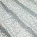 Cosmic GLOW Nylon Spandex Sequin Fabric - Embroidered Holographic Micro Sequins, 51/52" Width (1 Yard)