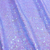 Cosmic Pearl Nylon Spandex Sequin Fabric - Embroidered Pearlescent Micro Sequins, 51/52" Width, 4-Way Stretch (1 Yard)
