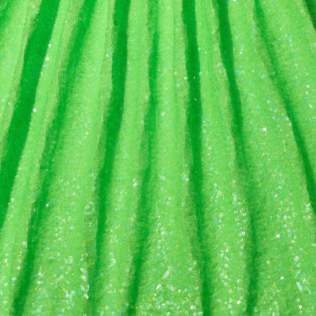 Cosmic GLOW Nylon Spandex Sequin Fabric - Embroidered Holographic Micro Sequins, 51/52" Width (1 Yard)
