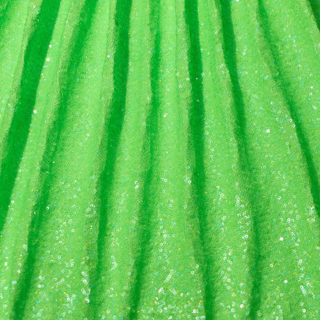 Cosmic GLOW Nylon Spandex Sequin Fabric - Embroidered Holographic Micro Sequins, 51/52" Width (1 Yard)