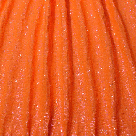 Cosmic GLOW Nylon Spandex Sequin Fabric - Embroidered Holographic Micro Sequins, 51/52" Width (1 Yard)