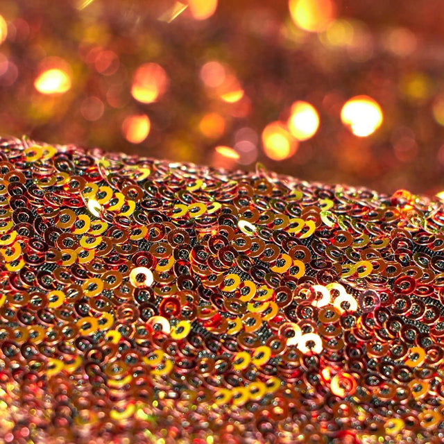 Cosmic X Nylon Spandex Sequin Fabric - Iridescent Micro Sequins, 51/52" Width (1 Yard)