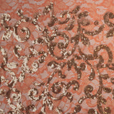 Stretch Lace Sequin Floral Fabric