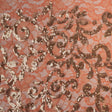 Cottage Garden Stretch Lace Sequin Fabric - Embroidered Sequin Lace, 58/60" Cut Width, 50" Usable Width (1 Yard)