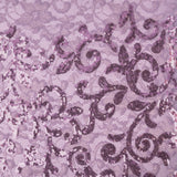 Stretch Lace Sequin Floral Fabric