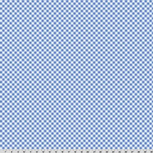 Quilting Cuddle Fabric Cottage Rose Lane Gingham Blue Bonnet