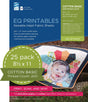 Cotton Printable Fabric Sheets 25 Sheets