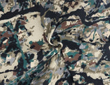 Rib Knit Cotton Spandex Camouflage Print